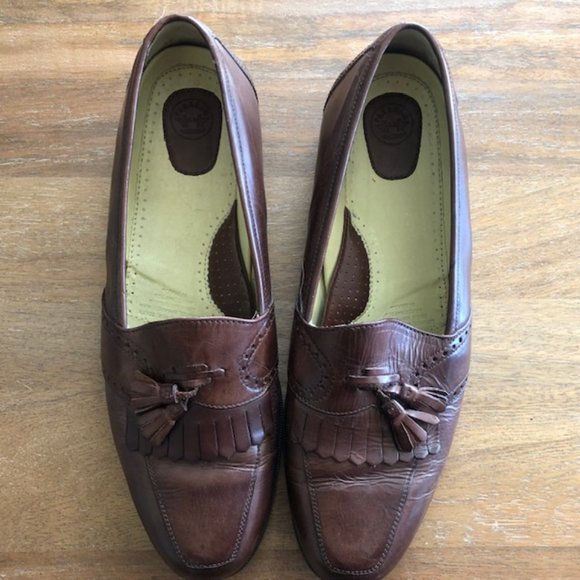 Paragon Men's Brown Leather Tassel Loafers Slip On US 10D Handcrafted in Brazil - Picture 3 of 8